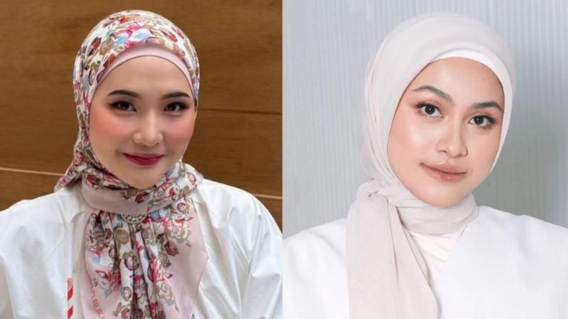Cara Memakai Jilbab Segi Empat